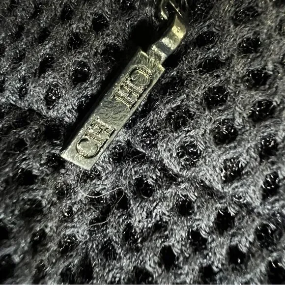 Carolina Herrera Navy Blue Textured Cotton Pencil Skirt NWT Size 4 Career Midi - Picture 9 of 9